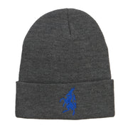 Antelope Emblem Embroidered Long Beanie