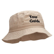 Tour Guide Embroidered Bucket Hat