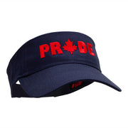 Canadian Pride Embroidered Cotton Twill Visor