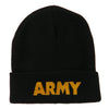 Army Embroidered Long Knitted Beanie