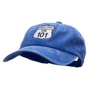 US 101 Embroidered Unstructured Cotton Cap