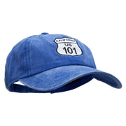 US 101 Embroidered Unstructured Cotton Cap