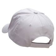 Keep Smiling Embroidered Low Profile Structured  Cap - Grey OSFM