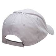 Keep Smiling Embroidered Low Profile Structured  Cap - Grey OSFM