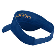 Officer Embroidered Cotton Twill Sun Visor - Royal OSFM