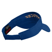 Officer Embroidered Cotton Twill Sun Visor - Royal OSFM