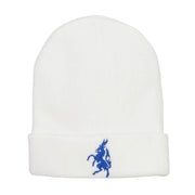 Antelope Emblem Embroidered Long Beanie