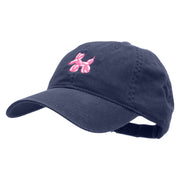 Balloon Animal Embroidered Garment Washed Cotton Twill Cap - Navy OSFM