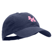 Balloon Animal Embroidered Garment Washed Cotton Twill Cap - Navy OSFM