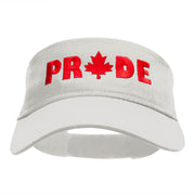 Canadian Pride Embroidered Cotton Twill Visor