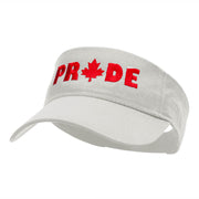 Canadian Pride Embroidered Cotton Twill Visor