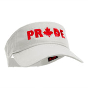 Canadian Pride Embroidered Cotton Twill Visor