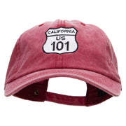 US 101 Embroidered Unstructured Cotton Cap