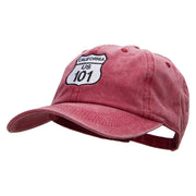 US 101 Embroidered Unstructured Cotton Cap