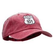 US 101 Embroidered Unstructured Cotton Cap