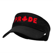 Canadian Pride Embroidered Cotton Twill Visor