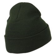 Army Embroidered Long Knitted Beanie