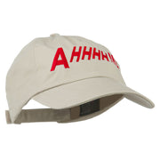 Ahhhh Embroidered Pet Spun Washed Cap