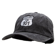 US 101 Embroidered Unstructured Cotton Cap