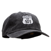 US 101 Embroidered Unstructured Cotton Cap