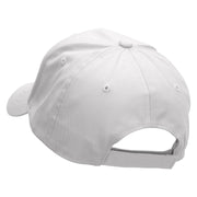 Keep Smiling Embroidered Low Profile Structured  Cap - White OSFM