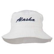 Alaska Embroidered Pigment Dyed Bucket Hat