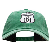 US 101 Embroidered Unstructured Cotton Cap