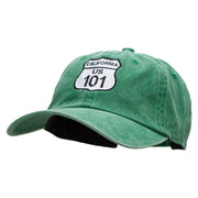 US 101 Embroidered Unstructured Cotton Cap