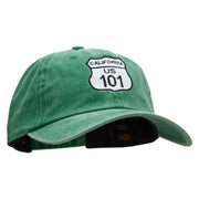 US 101 Embroidered Unstructured Cotton Cap