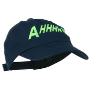 Ahhhh Embroidered Pet Spun Washed Cap