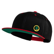 Trainer Red Monster Hunter Patched Classic Snapback Wool Blend 2 Tone Cap - Black-Red OSFM