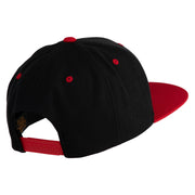Trainer Red Monster Hunter Patched Classic Snapback Wool Blend 2 Tone Cap - Black-Red OSFM