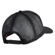 U.S. Air Force Seal Logo Blue Patched Solid Cotton Twill Mesh Prostyle Cap - Black OSFM