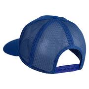 American Moose Patched Premium High Profile Mesh Trucker Cap - Royal-Royal OSFM