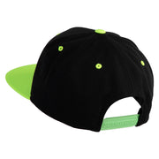 Trainer Red Monster Hunter Patched Classic Snapback Wool Blend 2 Tone Cap - Black-Yellow OSFM