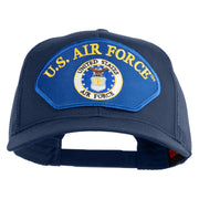 U.S. Air Force Seal Logo Blue Patched Solid Cotton Twill Mesh Prostyle Cap - Navy OSFM