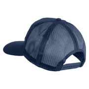 U.S. Air Force Seal Logo Blue Patched Solid Cotton Twill Mesh Prostyle Cap - Navy OSFM