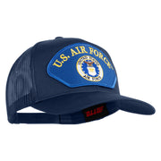 U.S. Air Force Seal Logo Blue Patched Solid Cotton Twill Mesh Prostyle Cap - Navy OSFM