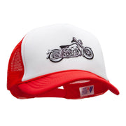 Motorcycle Biker Patched Summer Foam Mesh Trucker Cap