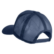 U.S. Navy Veteran Emblem Blue Patched Solid Cotton Twill Mesh Prostyle Cap - Navy OSFM