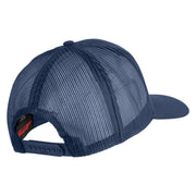 U.S. Navy Veteran Emblem Blue Patched Solid Cotton Twill Mesh Prostyle Cap - Navy OSFM