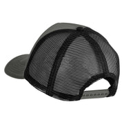 Fly Black Patched Summer Foam Mesh Trucker Cap - Grey Black OSFM