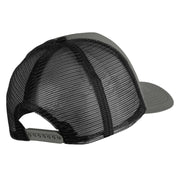 Fly Black Patched Summer Foam Mesh Trucker Cap - Grey Black OSFM