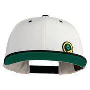 Trainer Red Monster Hunter Patched Classic Snapback Wool Blend 2 Tone Cap - Natural-Black OSFM