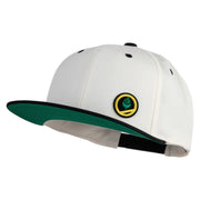 Trainer Red Monster Hunter Patched Classic Snapback Wool Blend 2 Tone Cap - Natural-Black OSFM