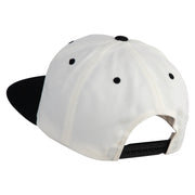 Trainer Red Monster Hunter Patched Classic Snapback Wool Blend 2 Tone Cap - Natural-Black OSFM