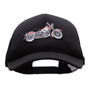 Motorcycle Biker Patched Summer Foam Mesh Trucker Cap