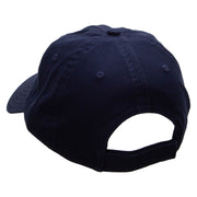 Poker Spade Heart Heat Transfer Deluxe Washed Twill Cap - Navy OSFM