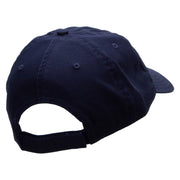 Poker Spade Heart Heat Transfer Deluxe Washed Twill Cap - Navy OSFM