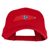 Tennessee State Flag with Map Heat Transfer Cotton Twill Pro Style Cap